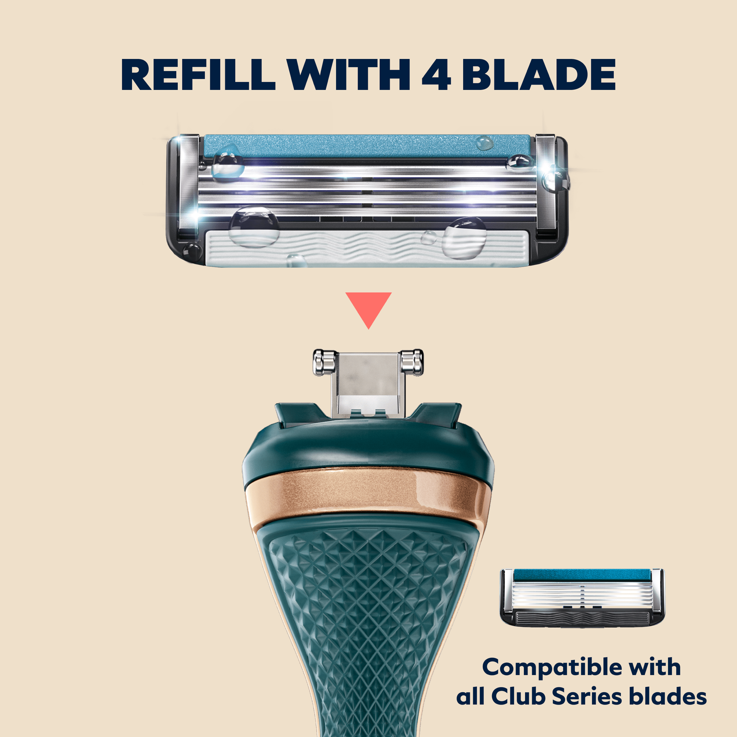 Club Series Body Shaver Handle